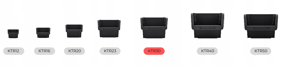 15 szt. KTR30 pojemnik warsztatowy kuweta