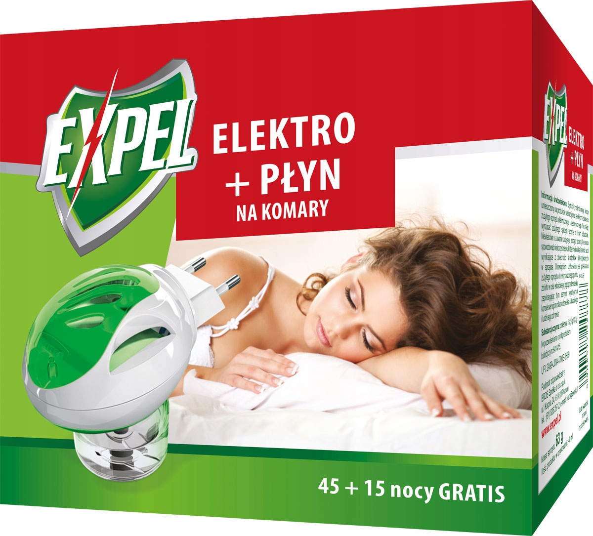 EXPEL Elektro + płyn na komary 60 nocy