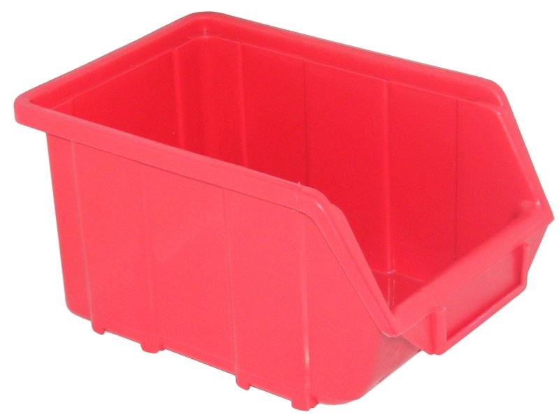Pojemnik magazynowy - Ecobox średni | Czerwony