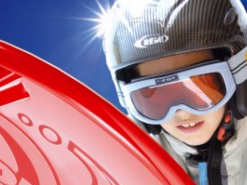 Sanki SPEED + ślizg KID2 + kulkomat IKUL1, Czerwony