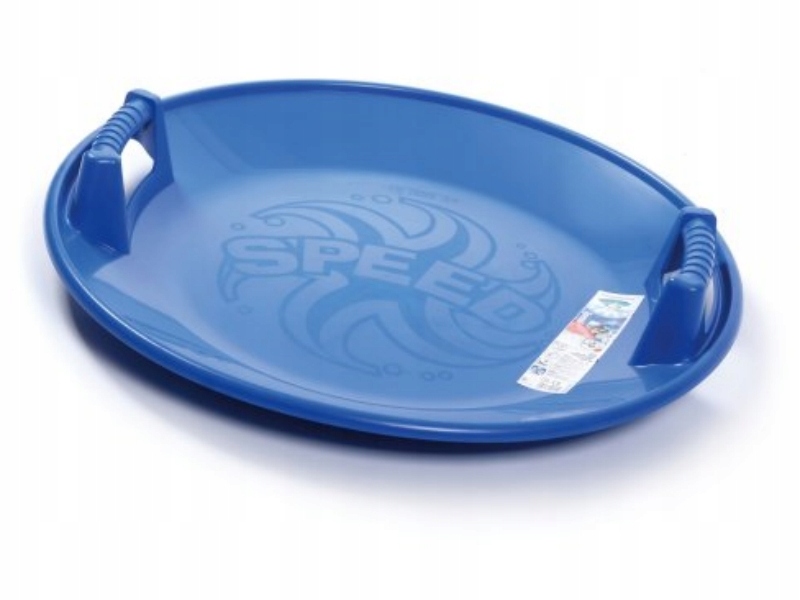 Sanki, talerz SPEED + ślizg KID2, Niebieski