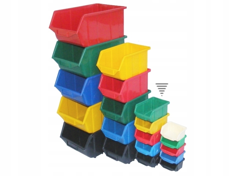 Pojemnik magazynowy, Kuweta warsztatowa, 16.5x11x7.5cm, Kolor Czarny