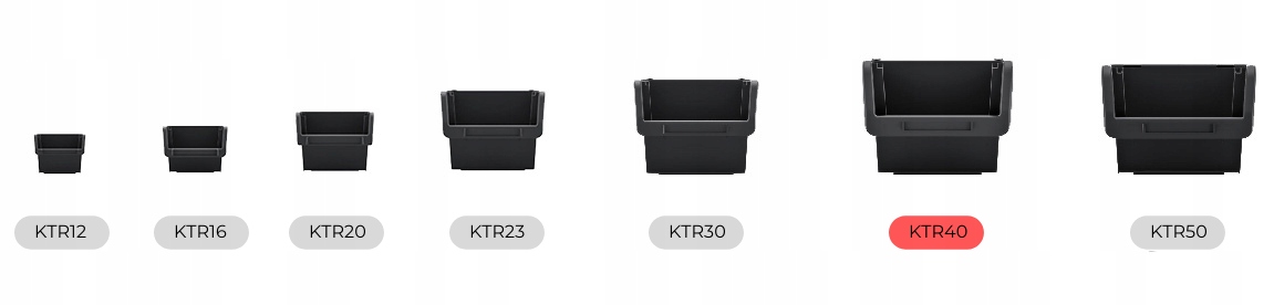 10 szt. KTR40 pojemnik warsztatowy kuweta