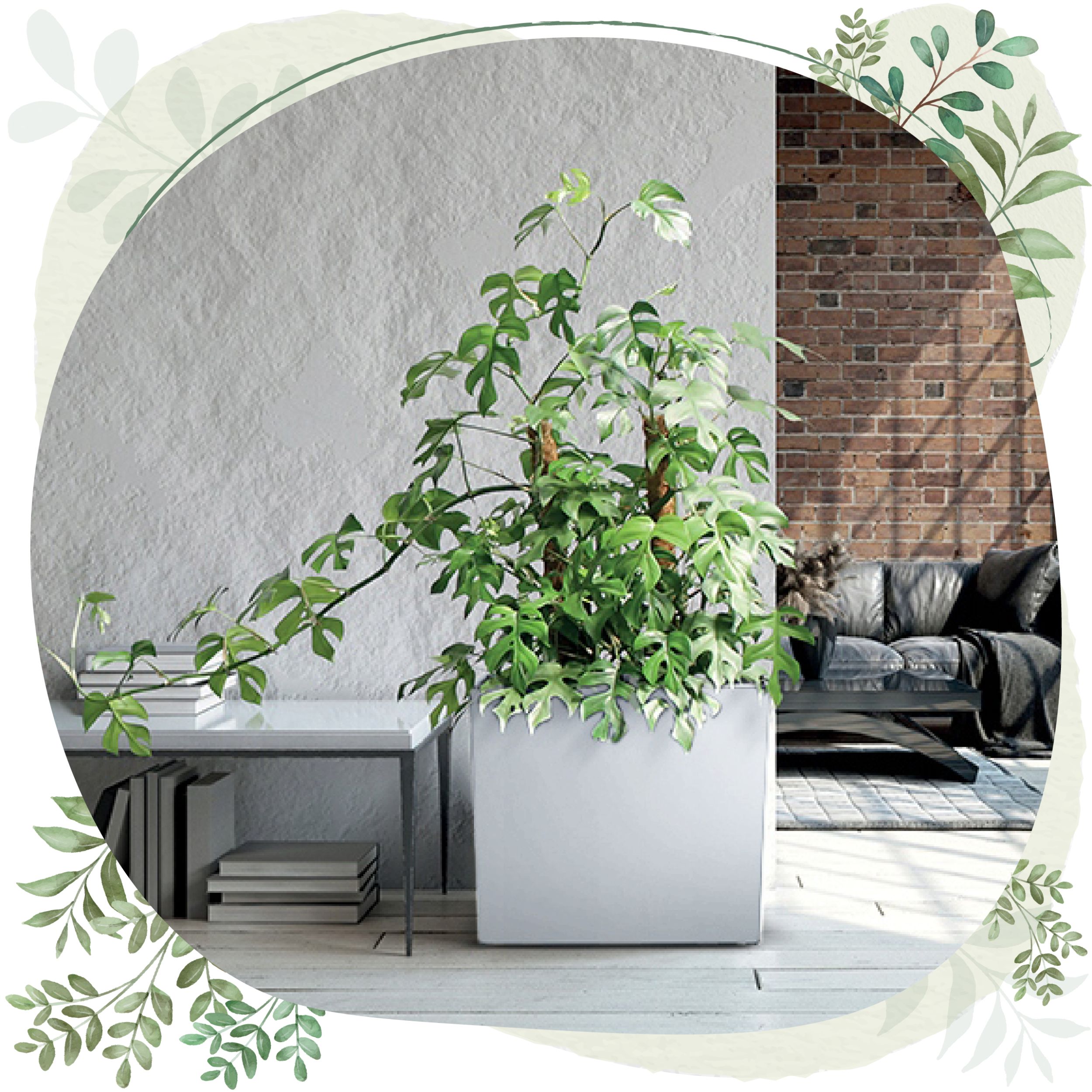 Doniczka wysoka Urbi Case T DUC600T z wkładem | Biały