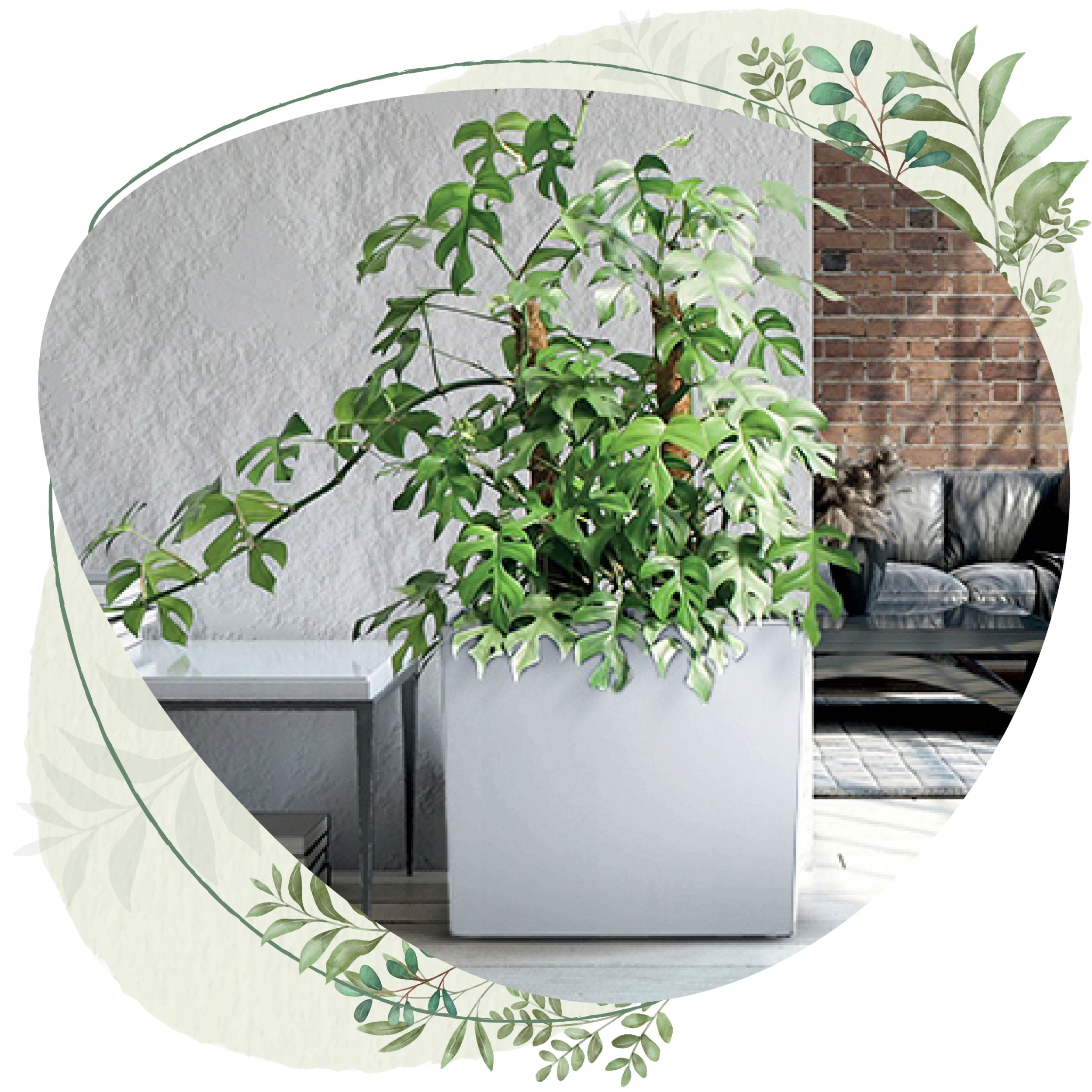 Doniczka wysoka Urbi Case T DUC600T z wkładem | Biały