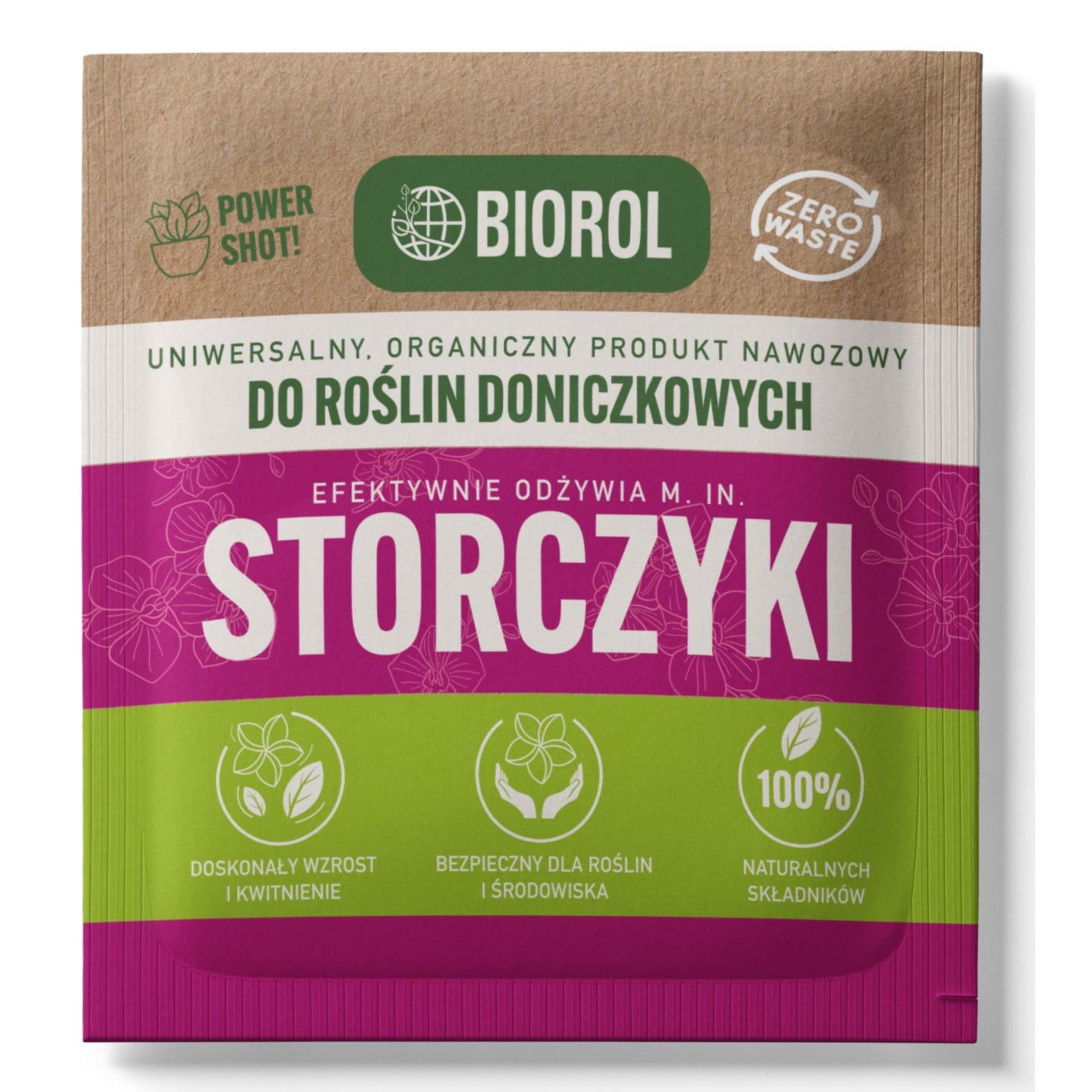 Nawóz organiczny BIOROL Power Shot 50g Odżywka do storczyków, orchidei