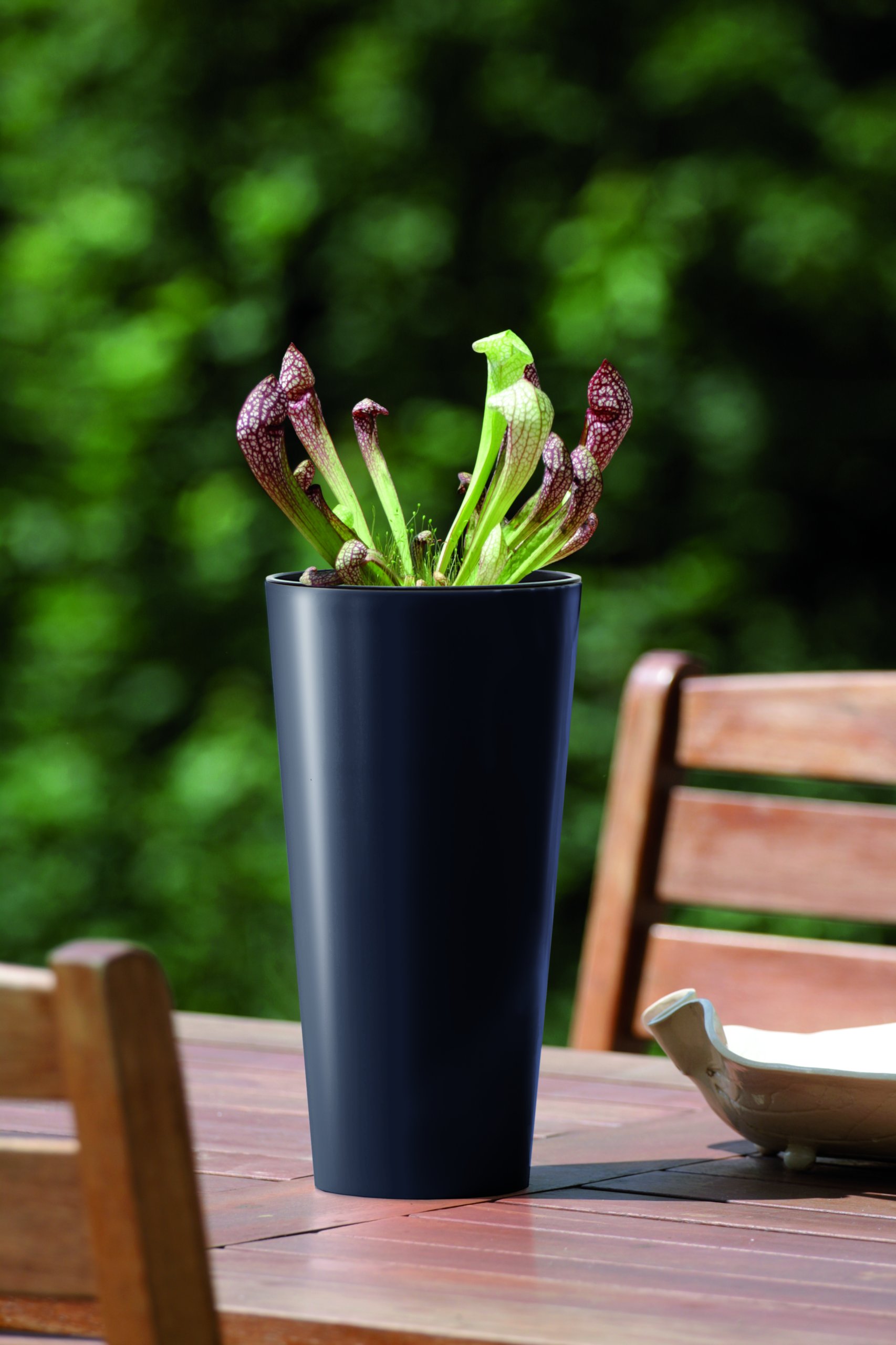 Doniczka wysoka Tubus slim DTUS300 | Biały, Kształt Okrągły, Wymiary 30x57 cm, Kolor Biały, Prosperplast