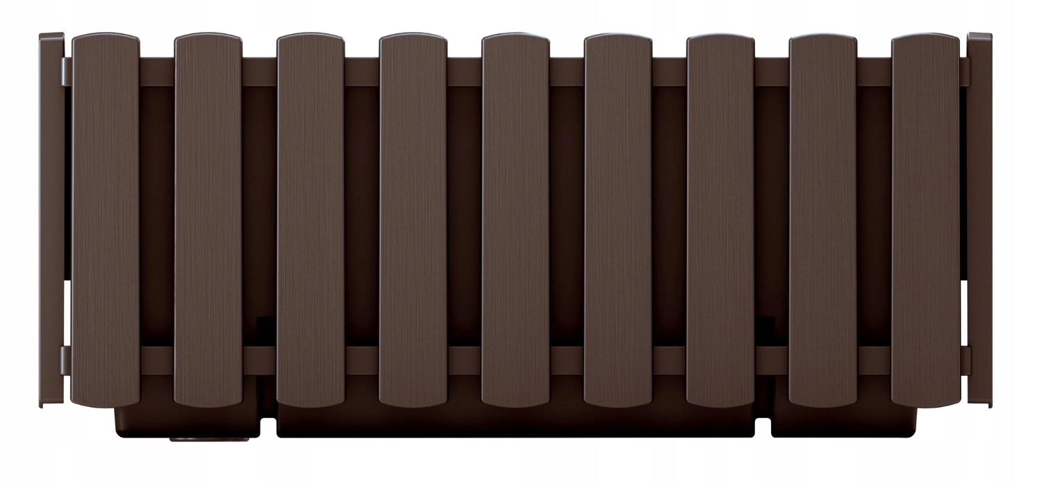 Skrzynka balkonowa Boardee Fencycase 400 | Brąz, Kształt Prostokątny, Wymiary 18x38x16.2 cm, Kolor Brąz, Prosperplast