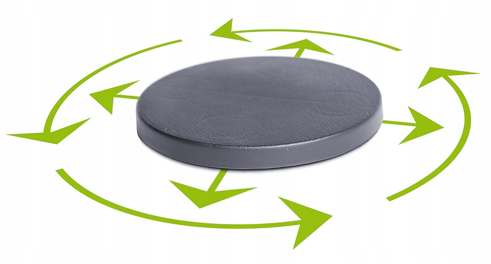 Platforma jezdna okrągła IPMR400 | Antracyt, Kształt Okrągły, Wymiary 39x4.5 cm, Kolor Antracyt, Prosperplast