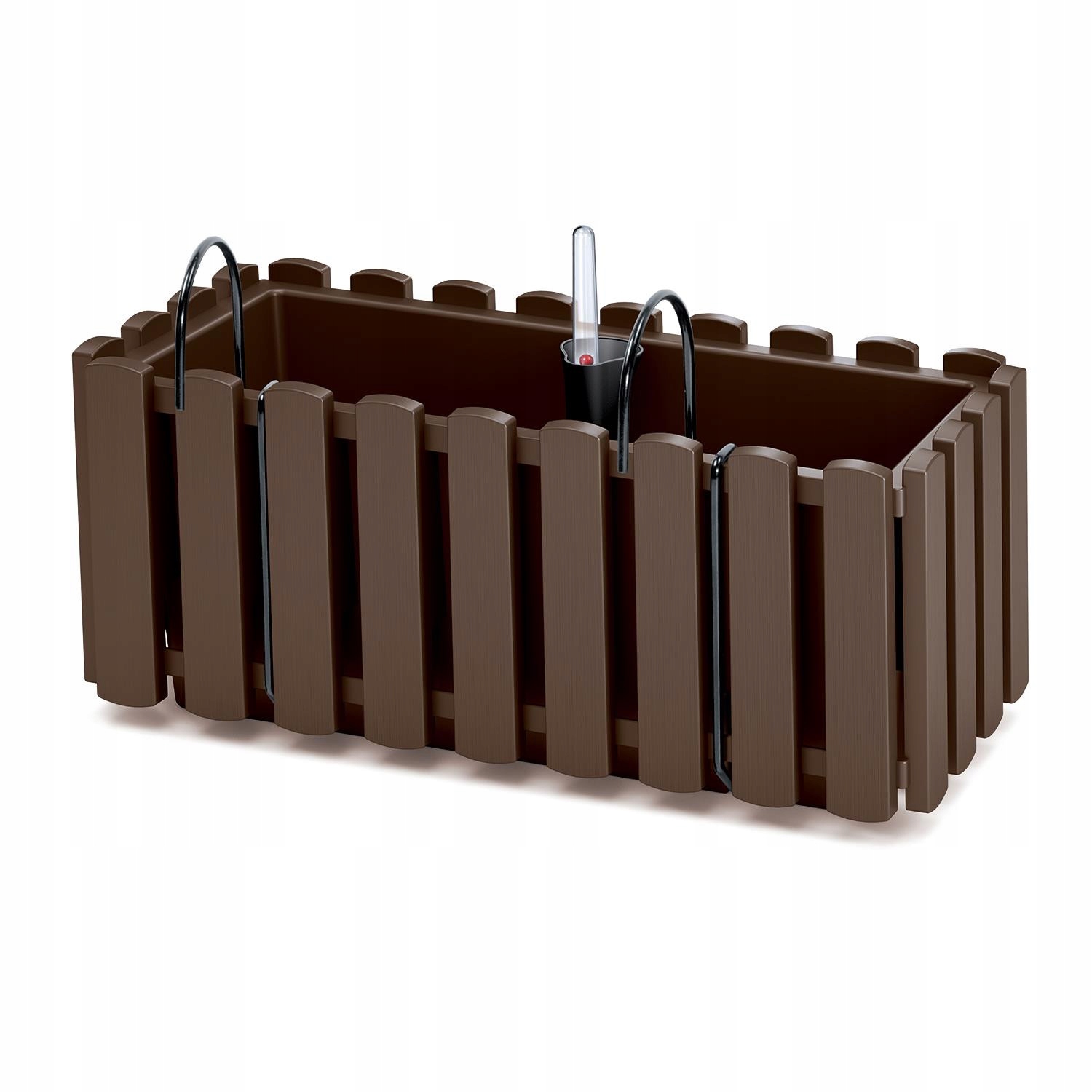 Skrzynka balkonowa Boardee Fencycase 400W | Brąz, Kształt Prostokątny, Wymiary 18x38x16.2 cm, Kolor Brąz, Prosperplast