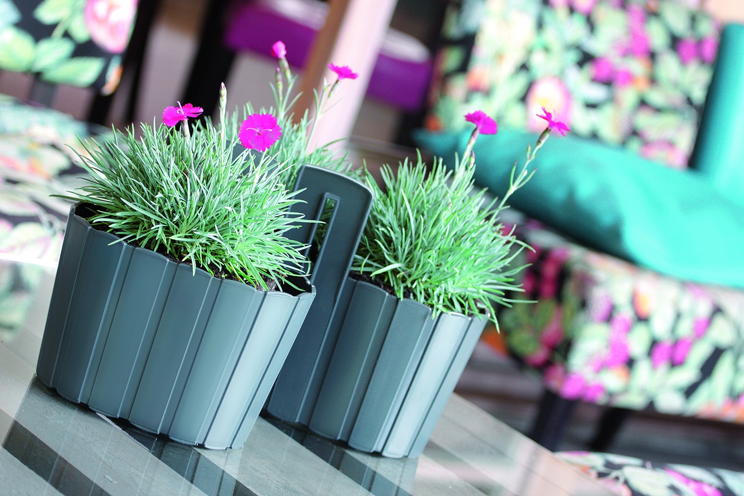 Doniczka podłużna Boardee Case DDEC400 | Biały, Kształt Prostokątny, Wymiary 14.4x38.3x13 cm, Kolor Biały, Prosperplast