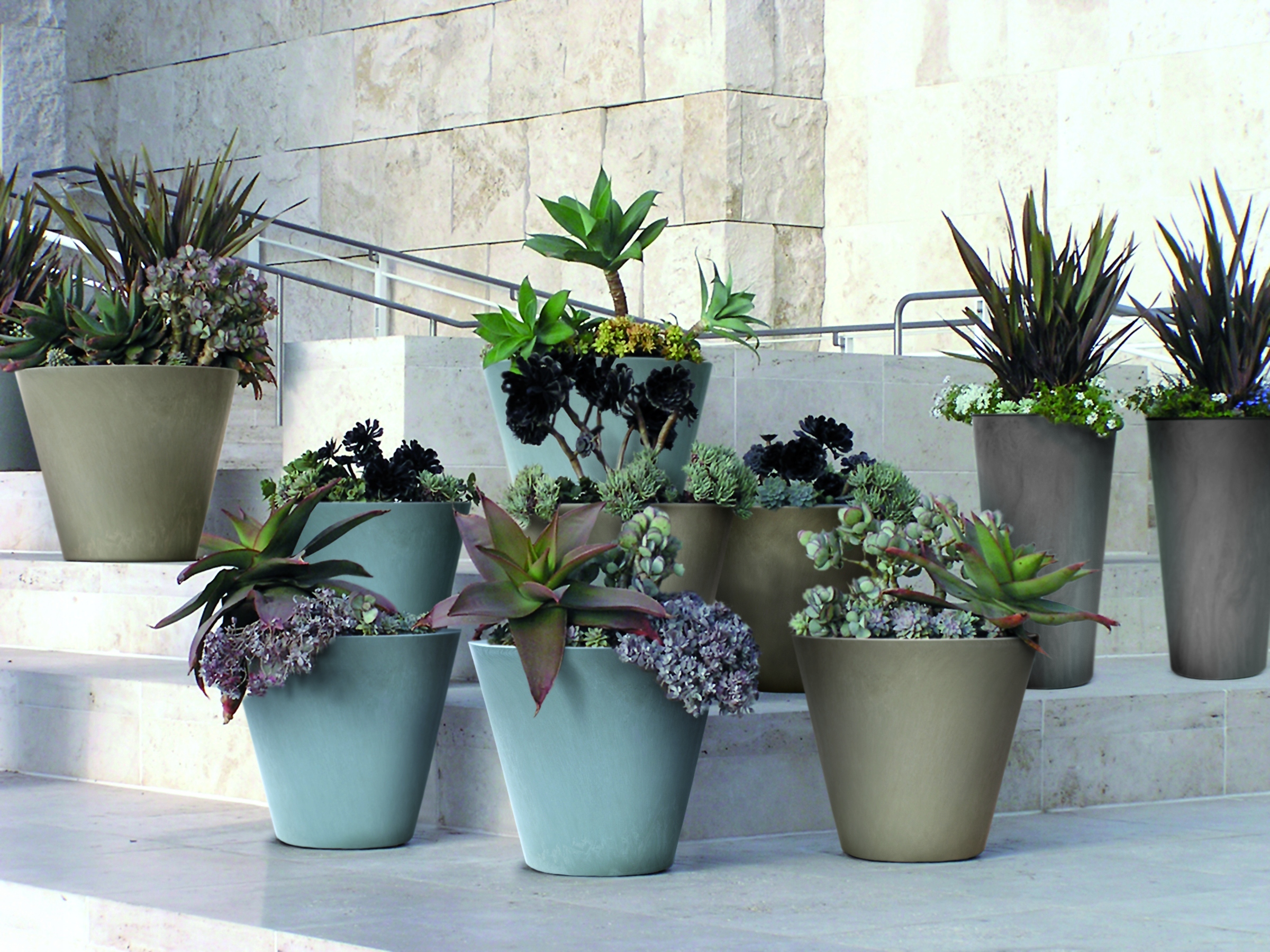 Donica okrągła DTUS300E + wkład i platforma jezdna