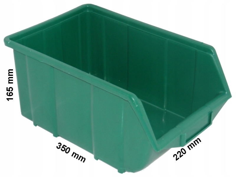 Pojemnik magazynowy - Ecobox duży | Zielony