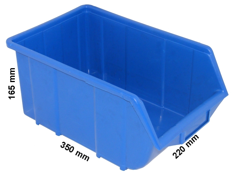 Pojemnik magazynowy - Ecobox duży | Niebieski