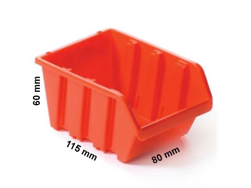 7 X POJEMNIK magazynowy NP4 +listwa metalowa