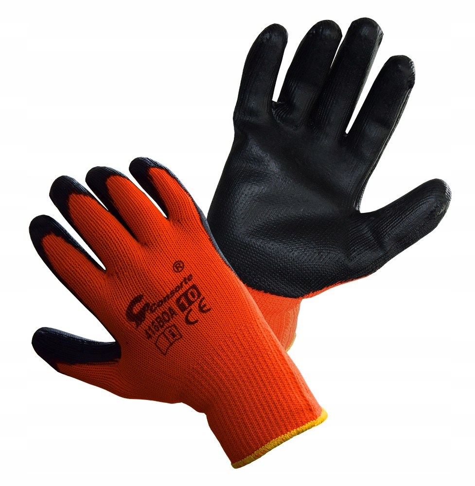 10x Rękawice robocze Zimowe R.10 Ocieplane 10 par