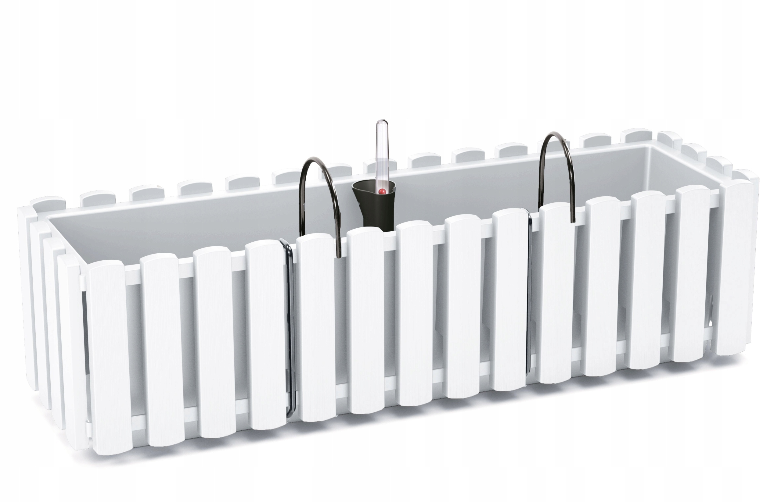 Skrzynka balkonowa Boardee Fencycase 600W | Biały, Kształt Prostokątny, Wymiary 18x58x16.2 cm, Kolor Biały, Prosperplast