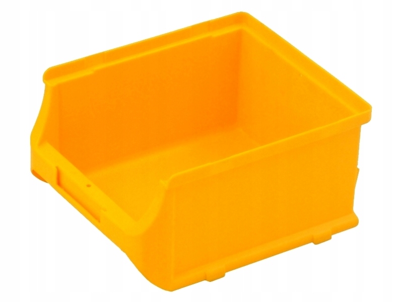 Pojemnik magazynowy, Kuweta warsztatowa, 16x13.7x8.2cm, Kolor Żółty