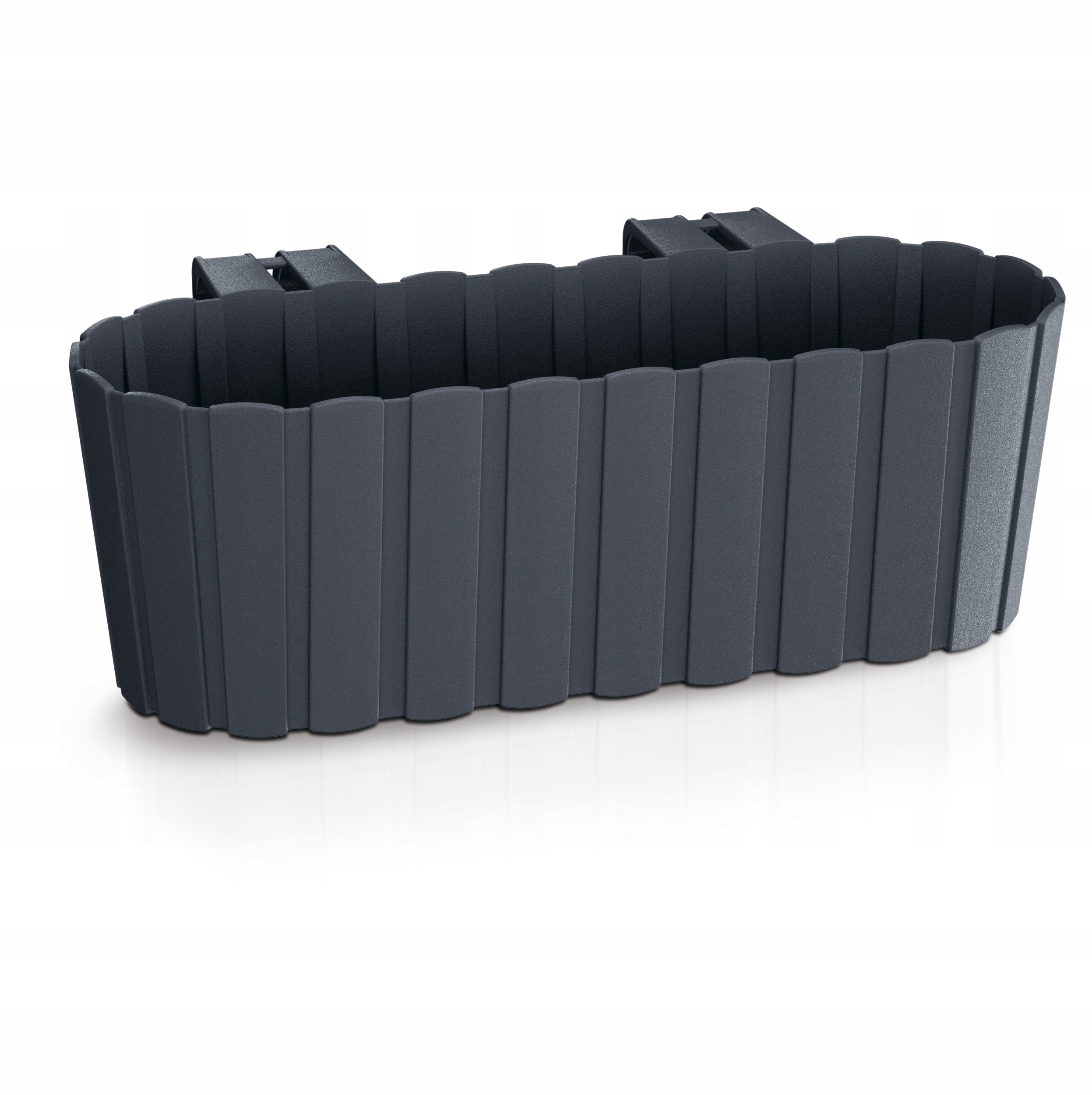 Skrzynka balkonowa Boardee Hook DDECZ400 | Antracyt, Kształt Prostokątny, Wymiary 21.2x38.3x13 cm, Kolor Antracyt, Prosperplast