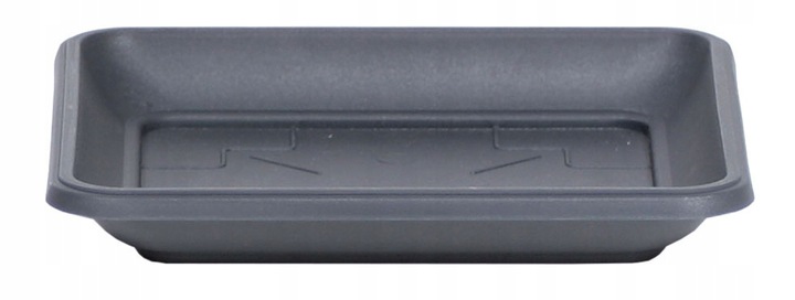 Doniczka kwadratowa Terra DKWT24 z podstawką | Antracyt, Wymiary 24x24x20 cm, Prosperplast