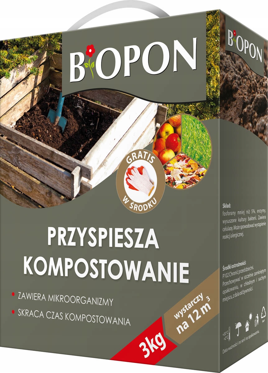 Kompostownik 900L + komposter 3kg BIOPON