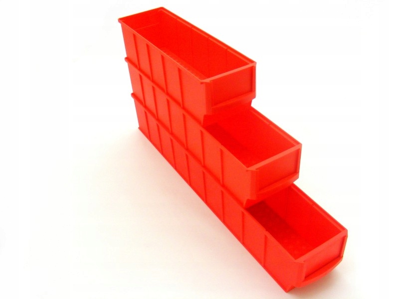 Pojemnik regałowy ShelfBox 300 S | Czerwony