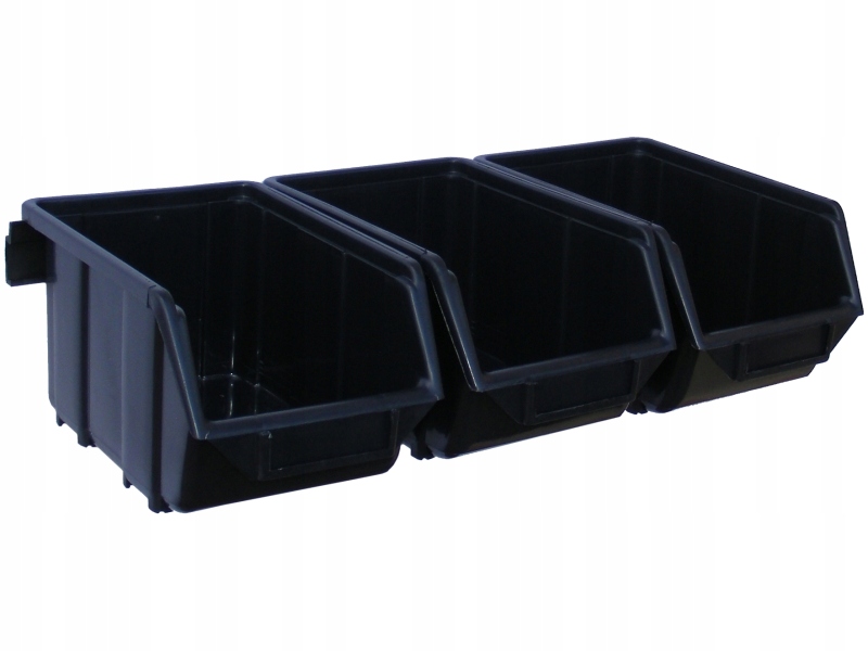 Pojemnik magazynowy - Ecobox średni | Czarny