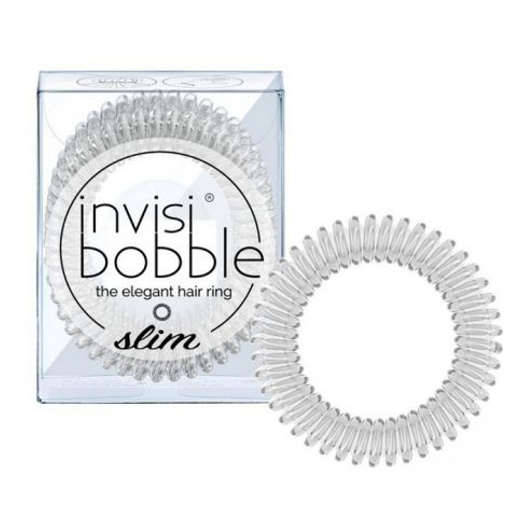 Invisibobble Slim Gumki do Włosów Crystal Clear 3 sztuki