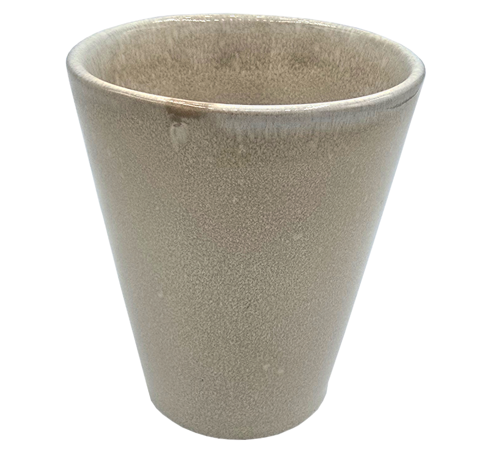 Kubek ceramiczny 200 ml beżowy ręcznie malowany