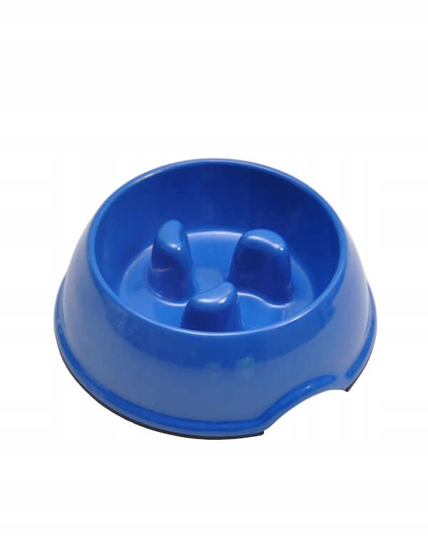 Miska spowalniająca jedzenie dla psa niebieska