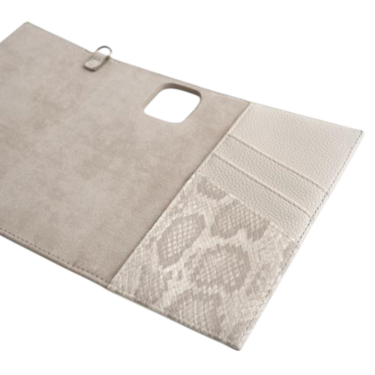 Etui kremowe iPhone 11 Pro/XS/X Pearl Python iDeal Of Sweden