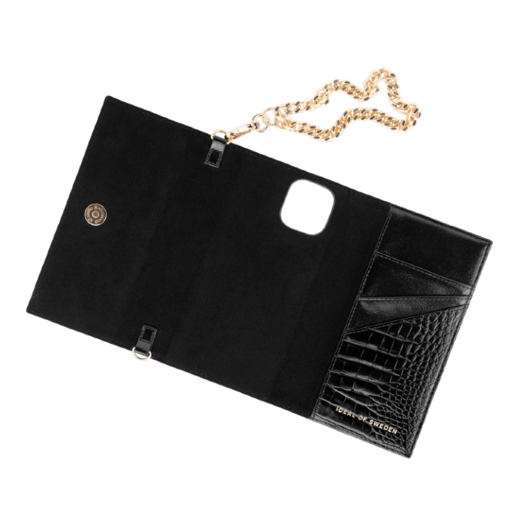 Etui czarne iPhone 11 Pro Max/XS max iDeal of Sweden Neo Noir Croco