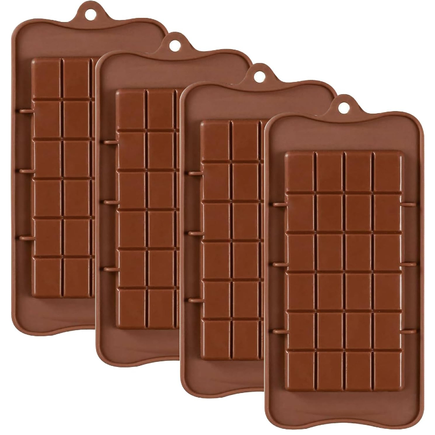 Zestaw 4 silikonowe foremki do czekolady