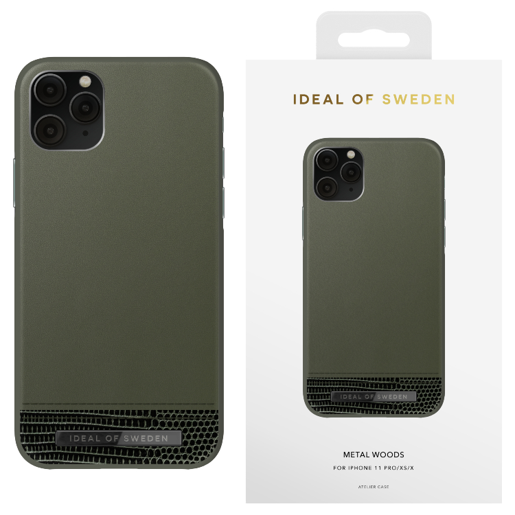 Etui iDeal of Sweden Atelier Unity iPhone 11/XS/X Pro zielone