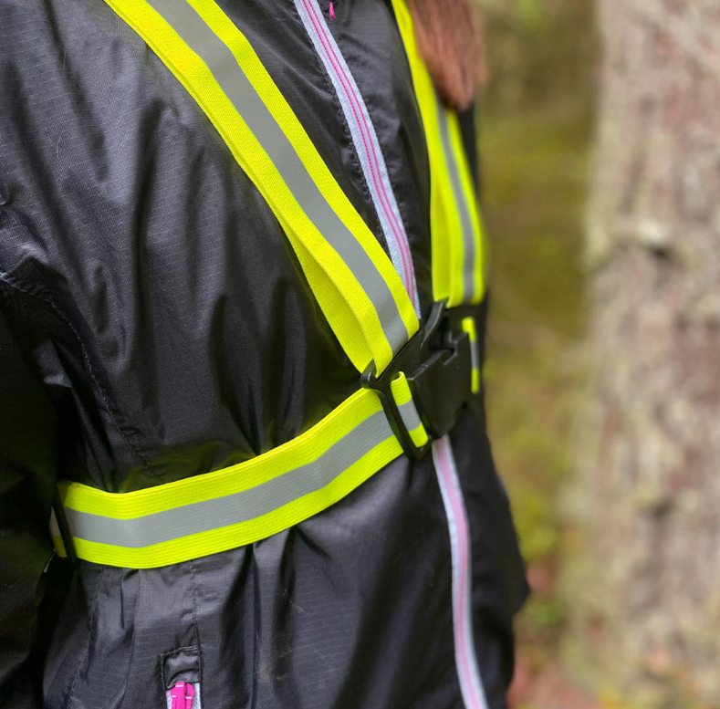 Szelki odblaskowe kamizelka do biegania one size