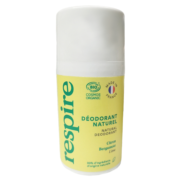 Dezodorant roll-on - w kulce Citron Bergamote Vegański RESPIRE 50ml