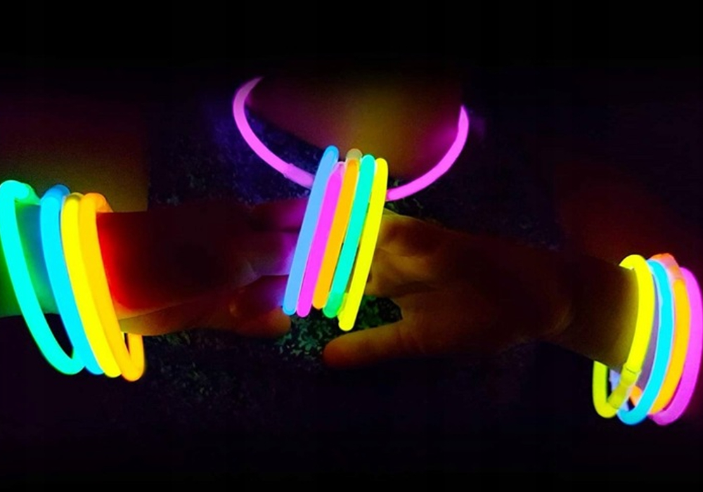 Pałeczki fluorescencyjne dla dzieci 50 szt. opaski na imprezę