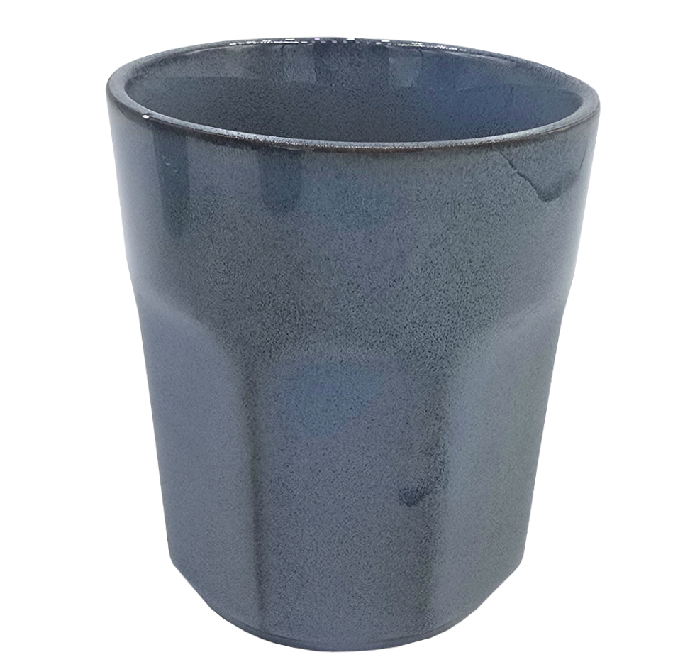 Kubek ceramiczny 250 ml niebieski ręcznie malowany