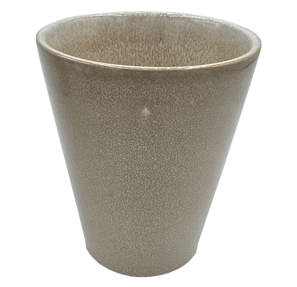 Kubek ceramiczny 200 ml beżowy ręcznie malowany