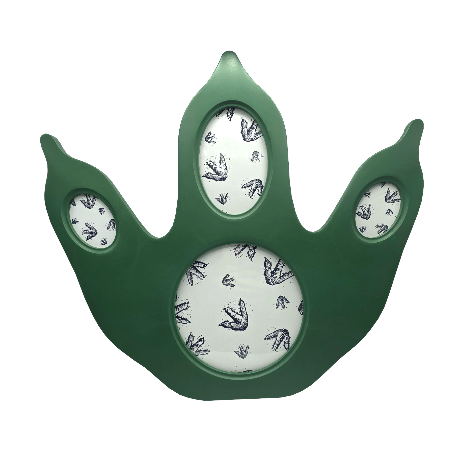 Ramka na kilka zdjęć łapa dinozaura zielona 50x45,5 cm