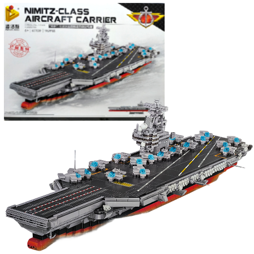 Klocki konstrukcyjne Statek Lotniskowiec 1969 elementów