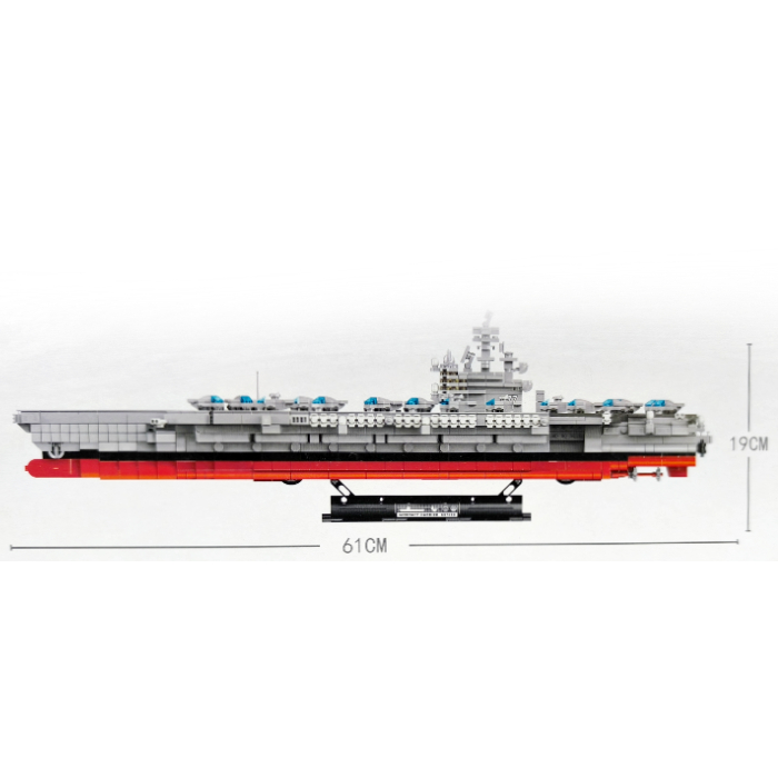 Klocki konstrukcyjne Statek Lotniskowiec 1969 elementów