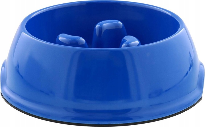 Miska spowalniająca jedzenie dla psa niebieska