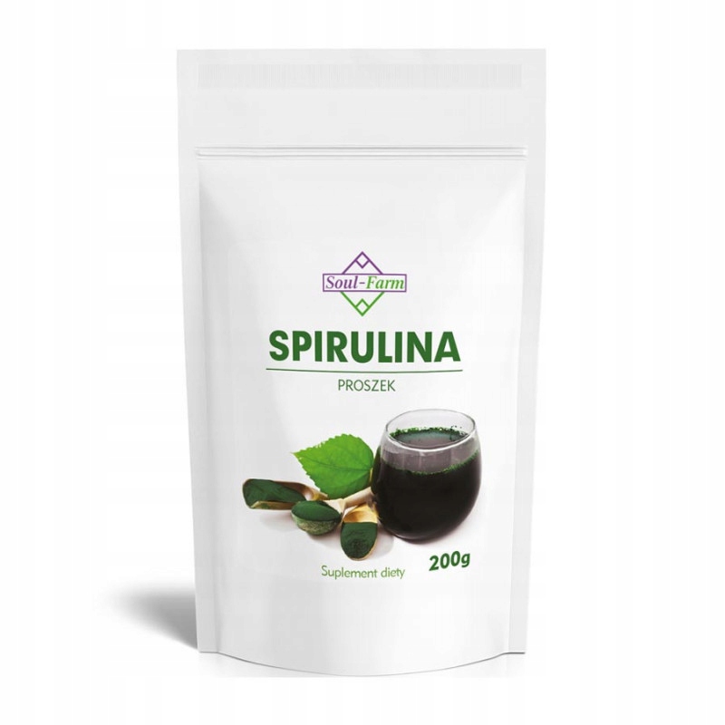 SPIRULINA PROSZEK 200g Arthrospira platensis