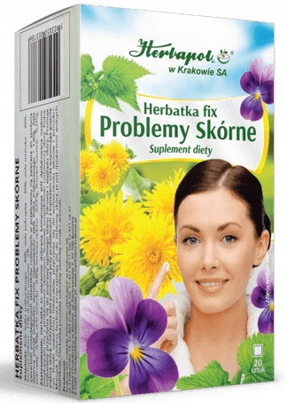 Herbatka Fix Problemy Skórne Herbapol 20x1,5g