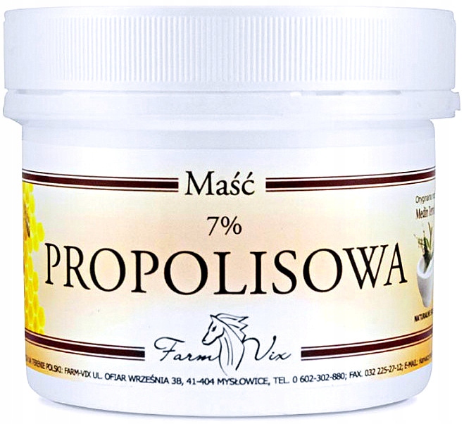 MAŚĆ PROPOLISOWA 7% 150ml Farm-Vix, suchość skóry