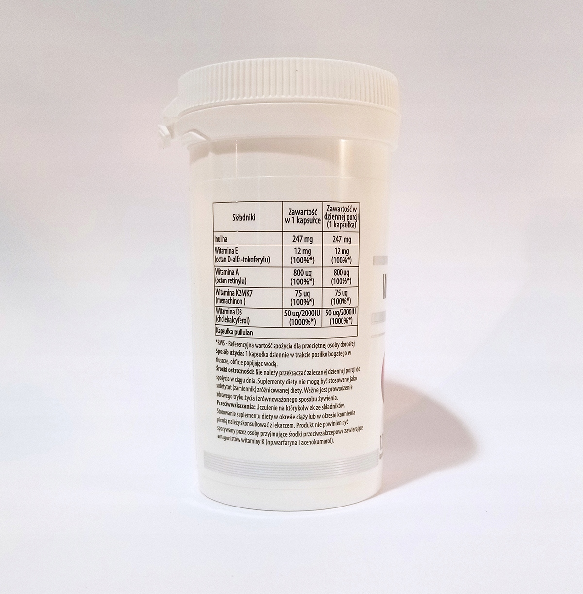 Witamina A D E K K2 mk7 - ADEK 120 kapsułek