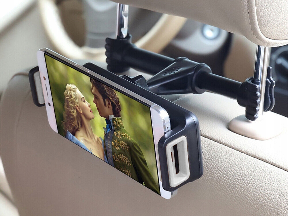 Mulor Supporto Auto Per Tablet E Telefono – Fissaggio Su Poggiatesta Con Rotazione 360°, Adatto A Dispositivi 4,7-12,9 Pollici