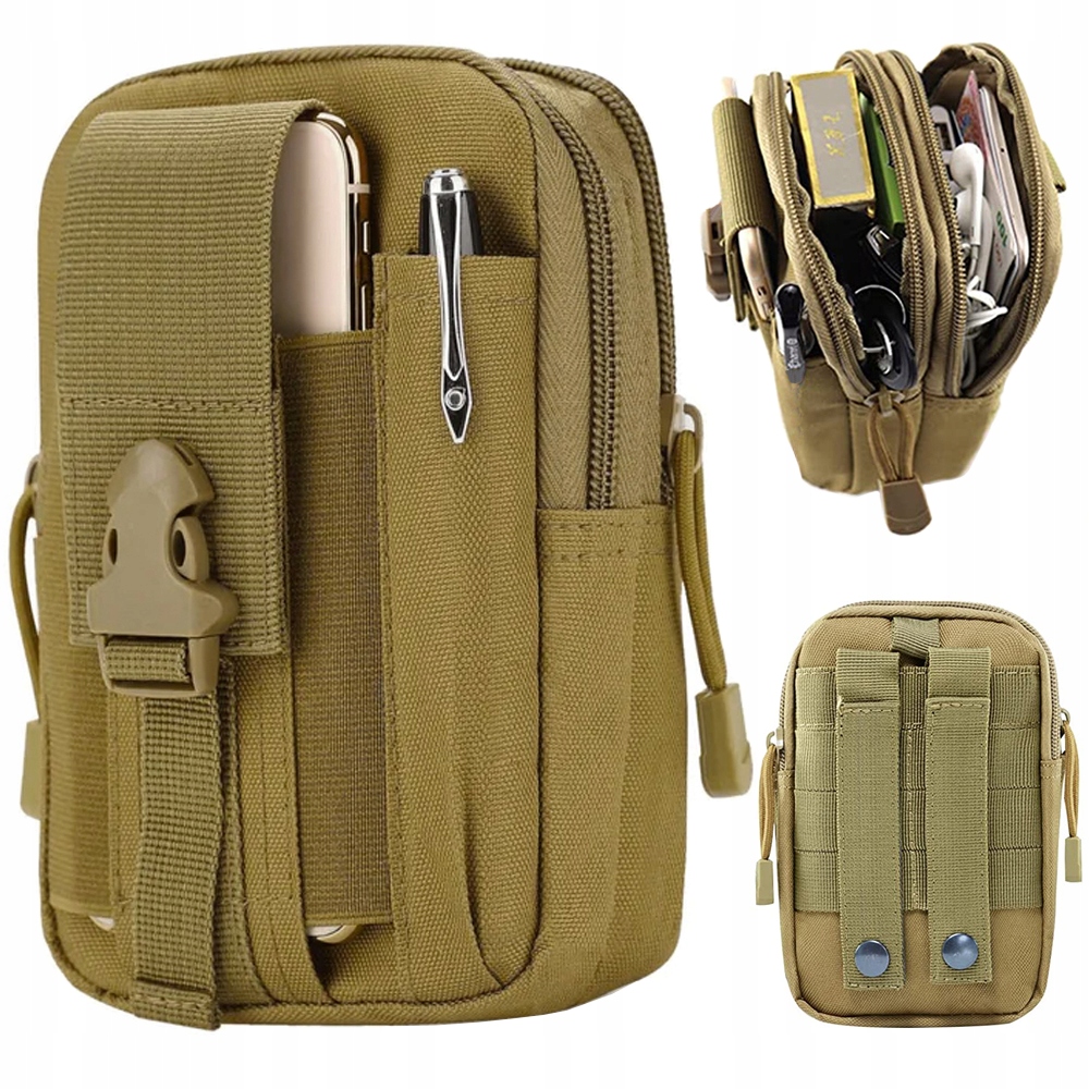Portable Gear Tactical Molle Pouch – EDC Wallet Keychain Holder Waist Pack Bag