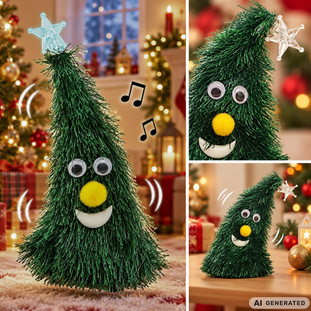 Tanzender weihnachtsbaum singend singend spielend geschenk leuchtend lustig für montag | KATEGORIEN \ Haus und Garten \ Ausrüstung \ Dekorationen für Weihnachten und besondere Anlässe \ Weihnachten \ Zahlen